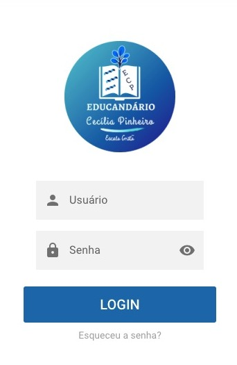 Tela de login do Portal do Aluno